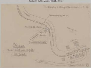 Benroth, Zusammenstoß des Pz 34 mit einem Pkw am Benrother Weg