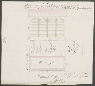 Eckstein, Friedrich, Gerber Bau eines Gerbereigebäudes und eines Trockenschuppens