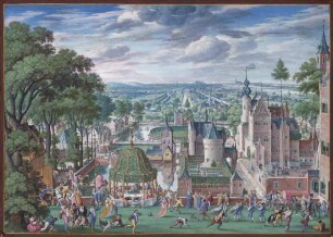 Parklandschaft mit Schloss