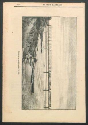 [Vista de la] Prueba del nuevo puente sobre el río Ohio.