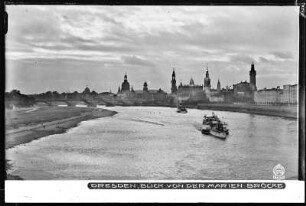 Dresden, Blick von der Marienbrücke auf die Altstadt