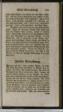 Zwölfte Betrachtung