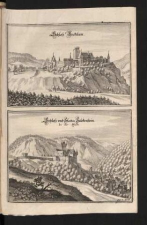 Schloß Beckelum. Schloß und Flecken Falckenstein.