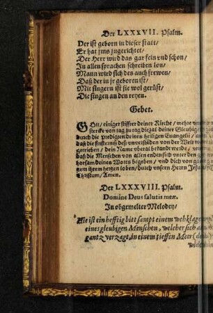 Der LXXXVIII. Psalm.