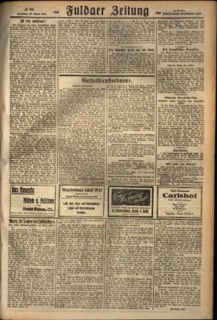 Zweite Ausgabe vom Samstag, den 28. April 1928.