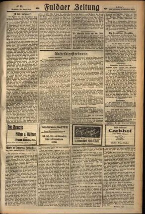 Zweite Ausgabe vom Samstag, den 28. April 1928.