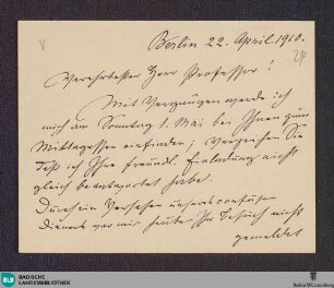 Brief von Ludwig Knaus an Friedrich Kallmorgen - K 2724, 3
