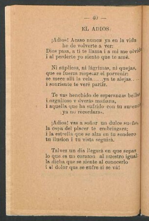 El adiós