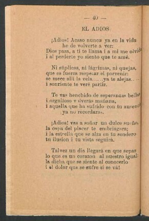 El adiós
