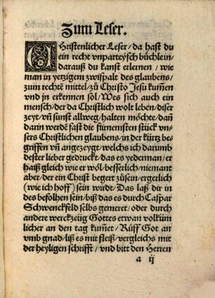 Catechismus von etliche[n] haubt artickeln des Christlichen glaubens, vnd vom grundt vnd anfang der seelen seligkeyt, Auff Frag vnd Antwort gestellet