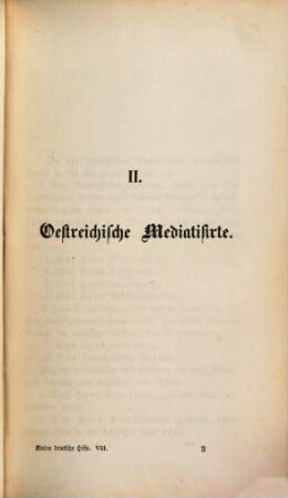 Geschichte der deutschen Höfe seit der Reformation, 42. 6. Abth., Geschichte der kleinen deutschen Höfe ; 8. Th., Die Mediatisirten ; [2.] Th.