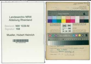 Entnazifizierung Hubert Heinrich Mueller , geb. 20.08.1912 (Arzt)