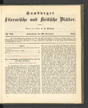 No. 104. 29. Dezember 1855