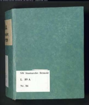 Gogerichtsregister Vogtei Detmold