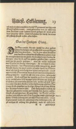Von der Heyligen Olung.