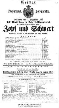 Zopf und Schwert