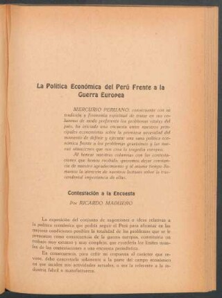 Contestación a la Encuesta