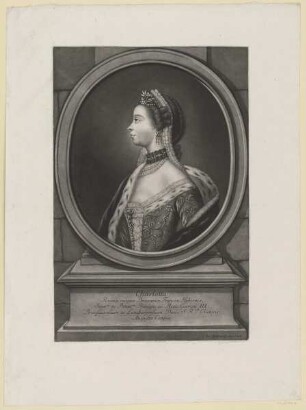 Bildnis der Charlotta, Königin von Großbritannien u. Irland