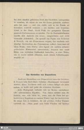 4. Das Herstellen von Diapositiven