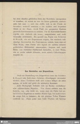 4. Das Herstellen von Diapositiven