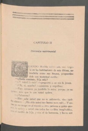 Capítulo II - Discusión matrimonial