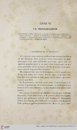 Livre VI: La renaissance