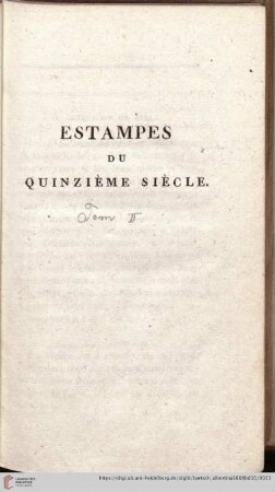 Estampes du 15. Siècle