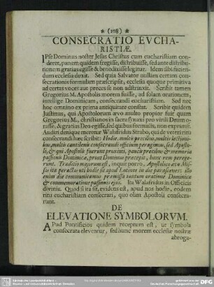 De Elevatione Symbolorum