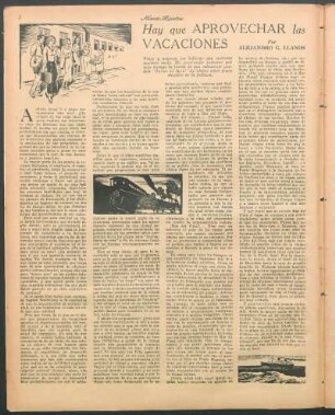 Hay que aprovechar las vacaciones