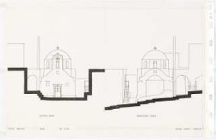 Kirchen auf Ios: Kirche, Agios Wassilis, Ansicht 1:50
