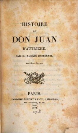 Histoire de Don Juan d'Autriche