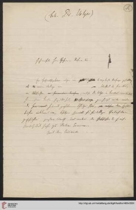 Briefe von Ernst Volger an Karl Zangemeister, 1888: Brief an Ernst Volger, geschrieben von Karl Zangemeister