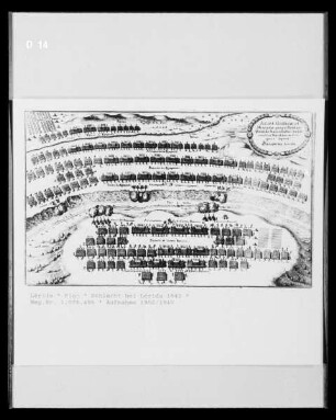 Plan; Schlacht bei Lérida 1642