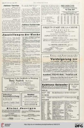 Nr. 22 (2. Jun. 1935), S. 3: Preisberichte