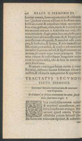 Tractatus Secundus Tertii Sermonis.