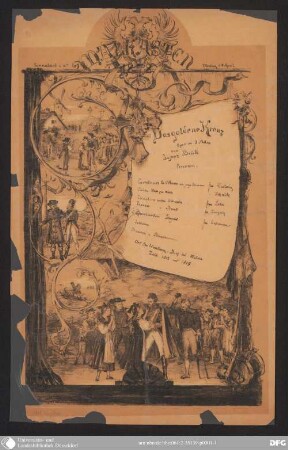 Das goldene Kreuz : Oper in 2 Acten ; Malkasten, Sonnabend 6., Montag 8. April 1878