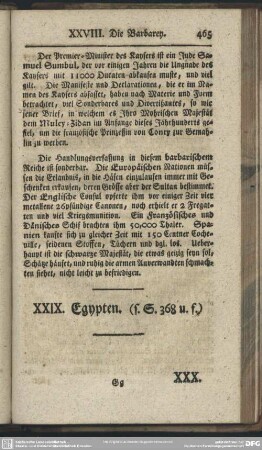 XXIX. Egypten