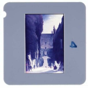 Blechen, Im Park der Villa d'Este