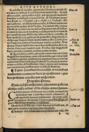 Caput secundum de conciliis ...