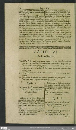 Caput VI. De Electione