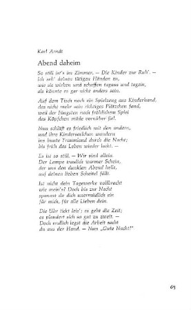 Abend daheim