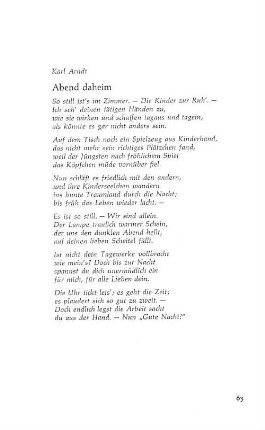 Abend daheim