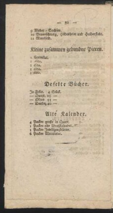 Defekte Bücher