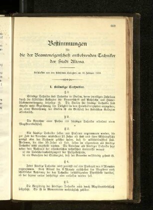 I. Ständige Techniker.
