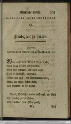 29. Freudigkeit zu sterben