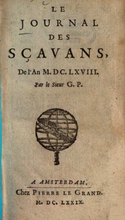 Journal des sçavans. 1668 (1679)