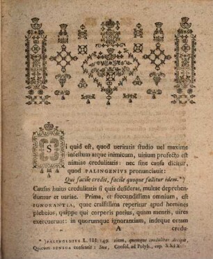 Quaestionem, cur libenter homines id quod velint credant ... breviter ... exquirit