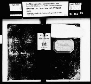 Kriegsstammrolle der 1. Wirtschaftskompanie