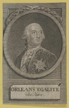 Bildnis des Louis Philippe Joseph d' Orléans