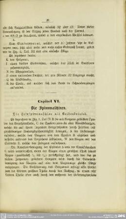 Capitel VI. Die Spinnmaschinen